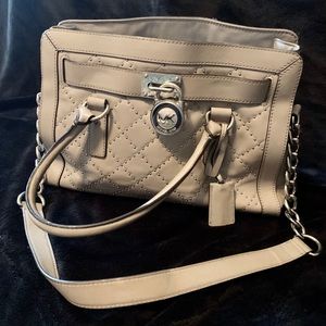 Pearl Grey Michael Kors handbag